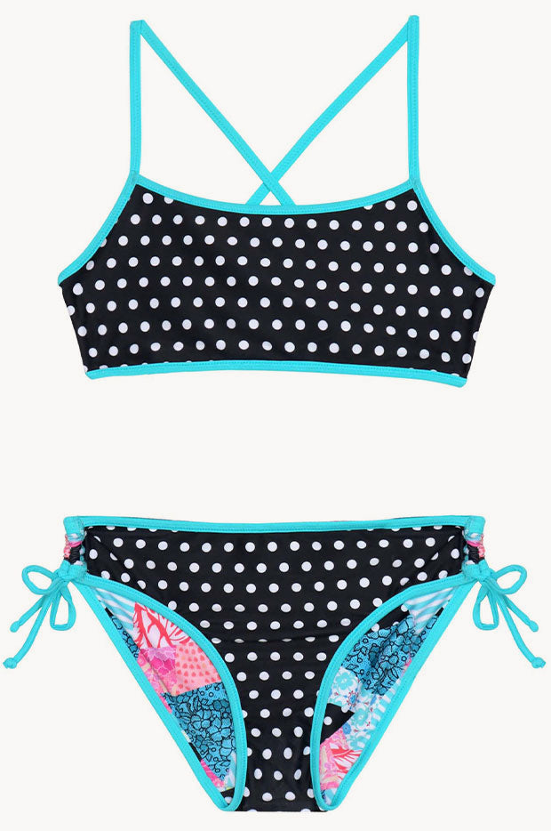 Girls South Beach Reversible Crop Set