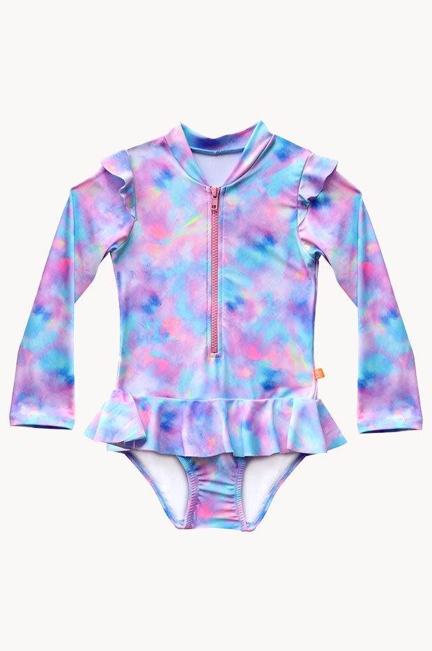 Girls Miss Mystical Frill Sunsuit