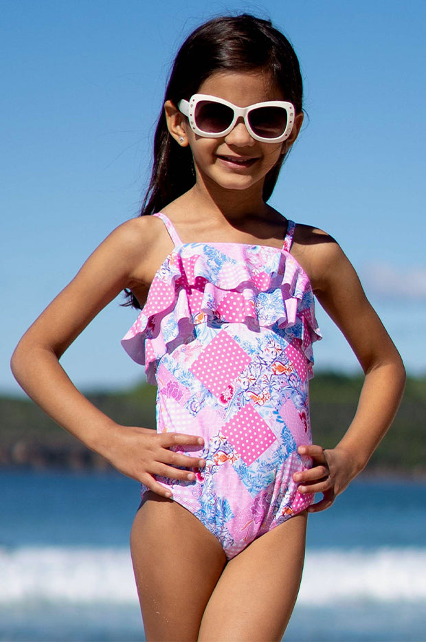 Girls Miss Dollhouse Frill Tube One Piece