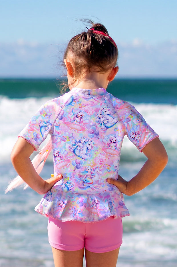 Girls Miss Fantasia Boyleg Sunsuit