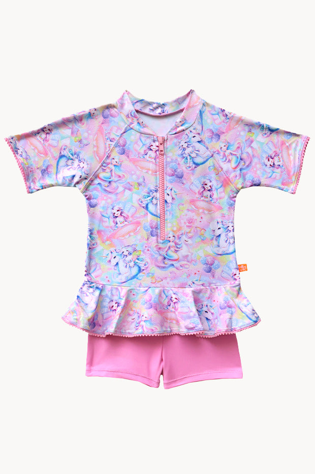 Girls Miss Fantasia Boyleg Sunsuit