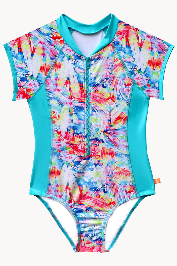 Girls Cosmik Crush Short Sleeve Sunsuit