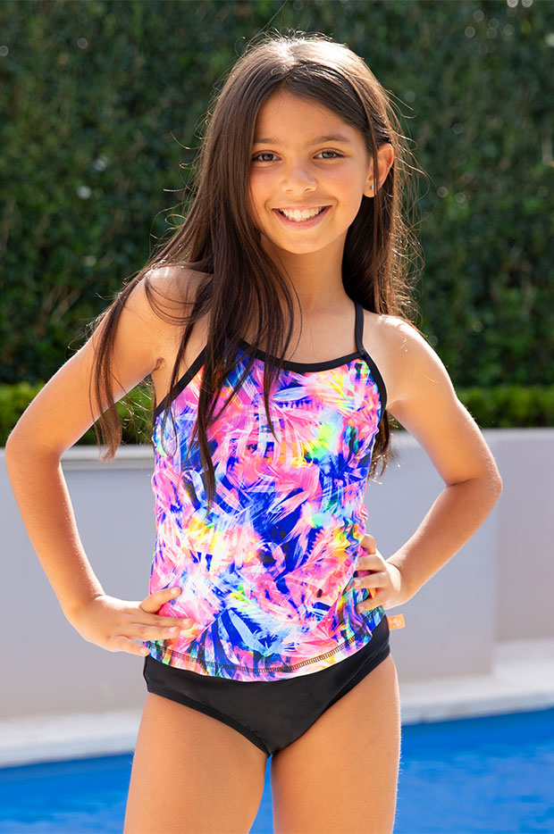 Girls Sugar Palm Tankini Set