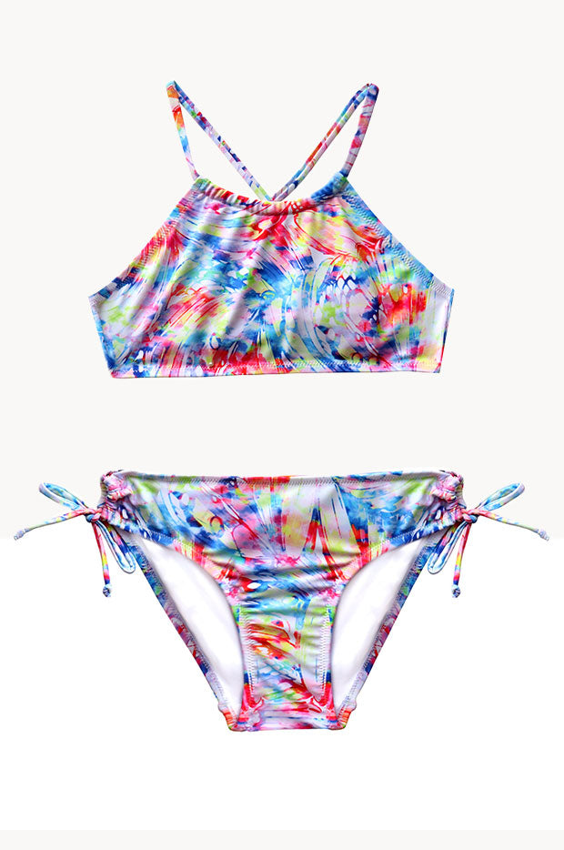 Salty Ink - Girls Cosmik Crush Crop Set - Multi | Swimwear Galore NZ