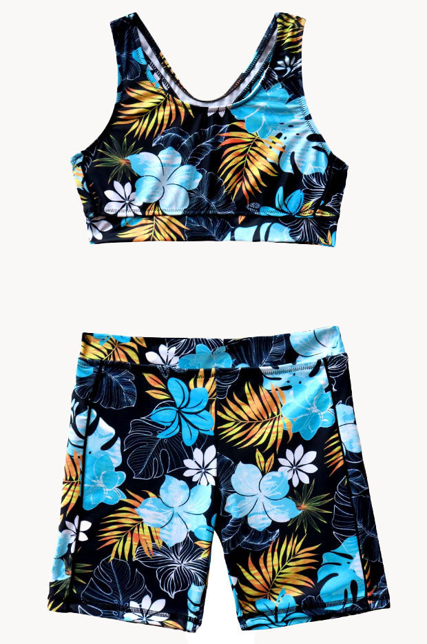 Girls Tropicana Action Crop Set
