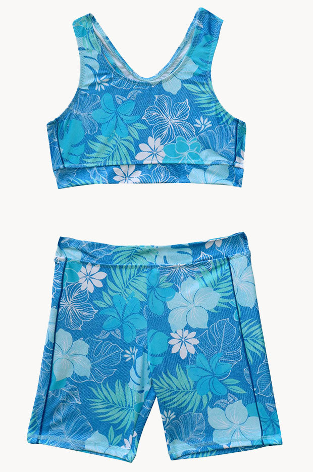 Girls Tropicana Action Crop Set