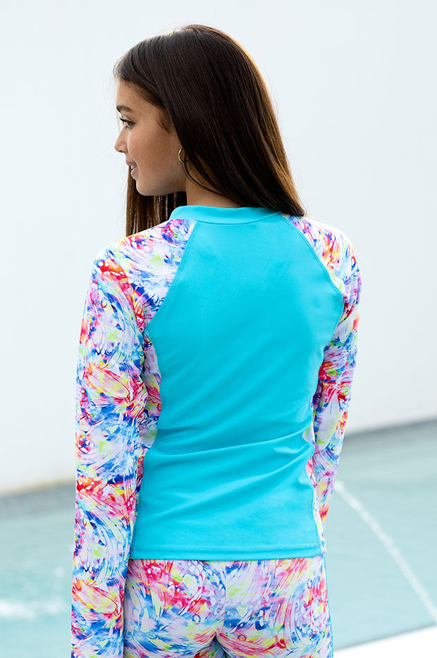 Girls Cosmik Crush Long Sleeve Suntop