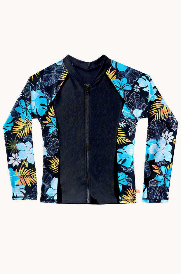 Girls Tropicana Long Sleeve Suntop