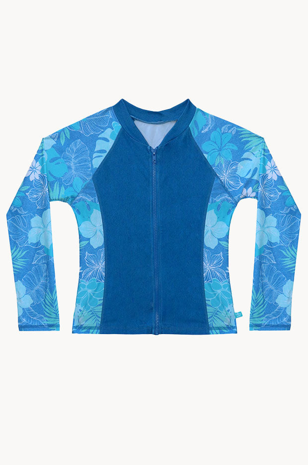 Girls Tropicana Long Sleeve Suntop