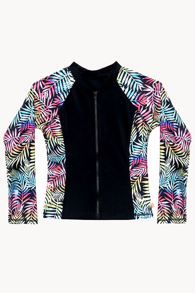 Girls Vivad Jungle Long Sleeve Suntop