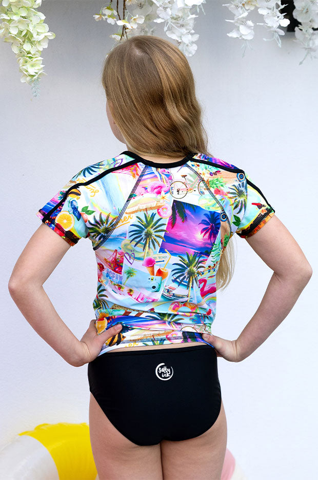 Girls Summer Vacay Suntop Set