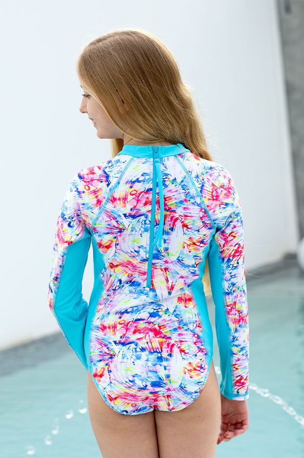 Girls Cosmik Crush Long Sleeve Sunsuit