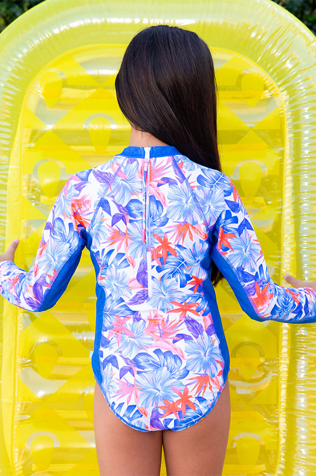 Salty Ink Girls Kokomo Long Sleeve Sunsuit Swimwear Galore US