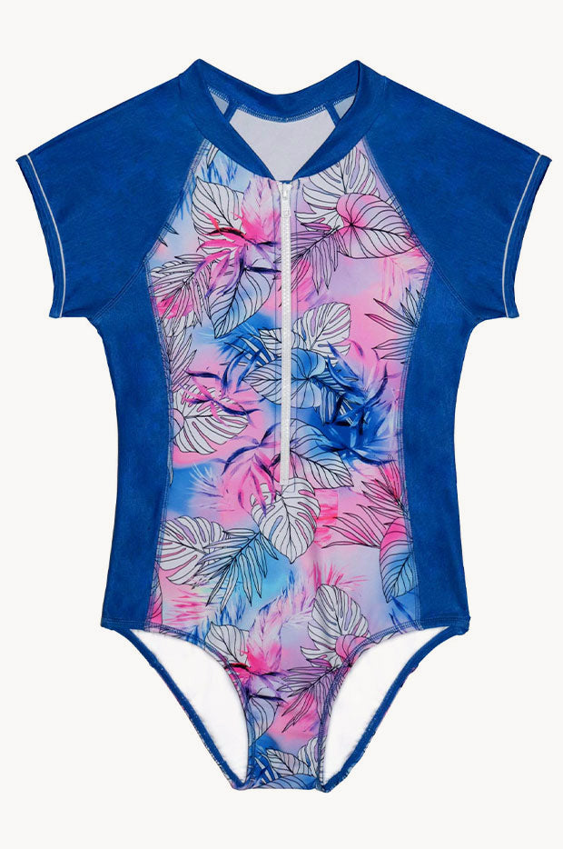 Girls Paint Craze Short Sleeve Sunsuit
