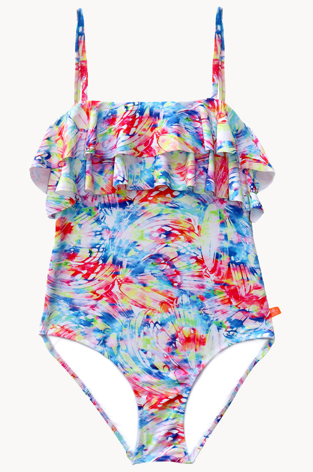Girls Cosmik Crush Frill Tube One Piece