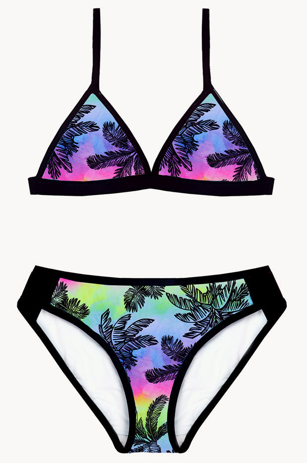 Girls Sunset Beach Tri Set