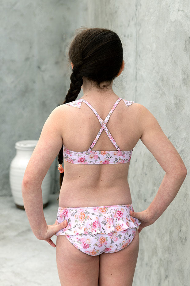 Girls Miss Rosie Frill Crop Set