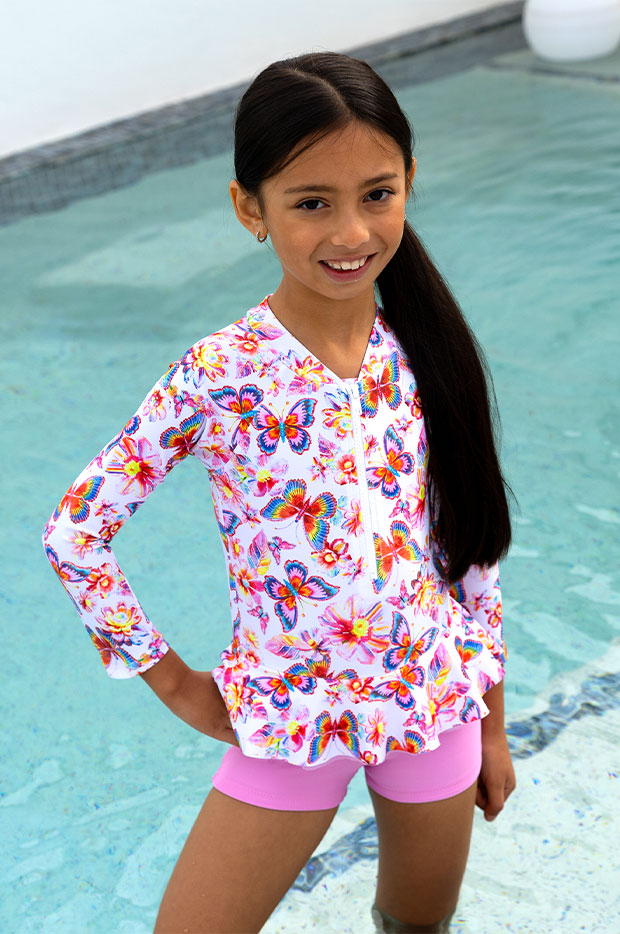 Girls Miss Aloha Boyleg Sunsuit
