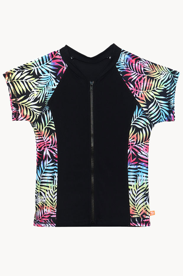 Girls Vivad Jungle Short Sleeve Suntop