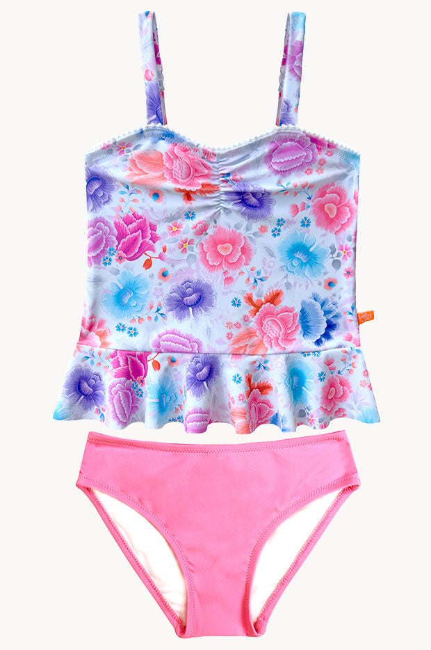 Girls Miss Peony Tankini Set