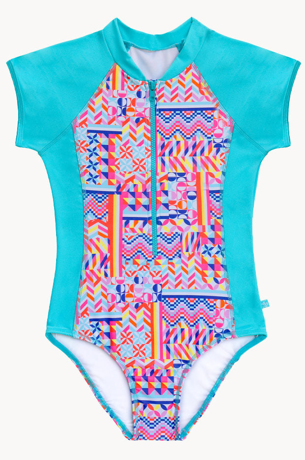 Girls Neo Geo Sunsuit