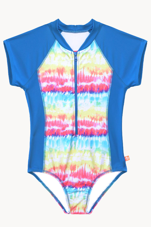Girls Vivad Jungle Short Sleeve Sunsuit