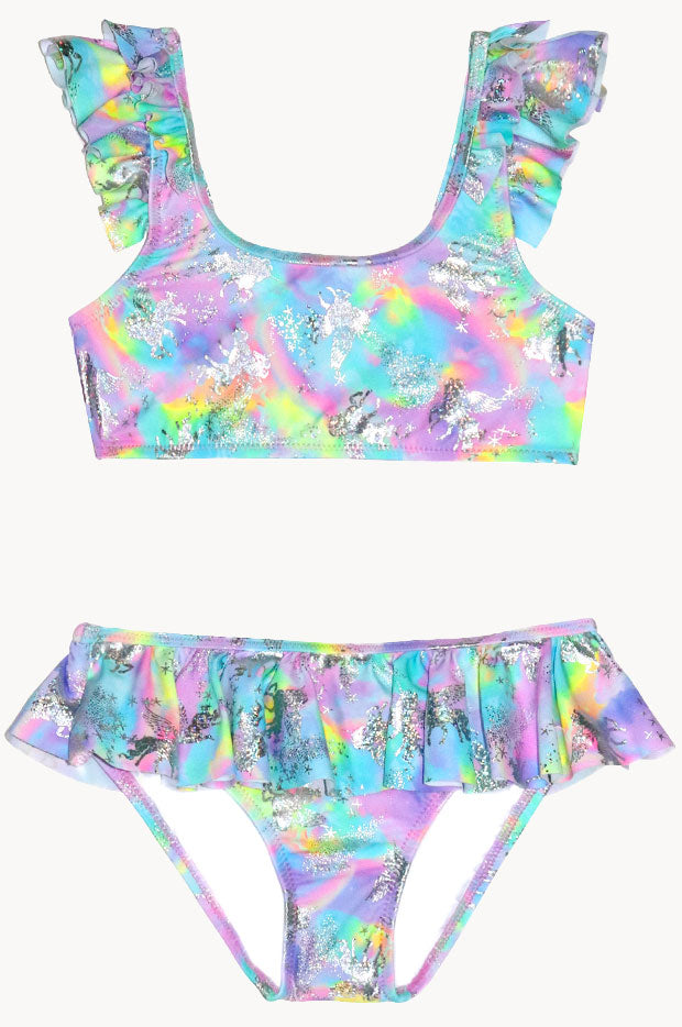 Girls Miss Dazzle Frill Crop Set