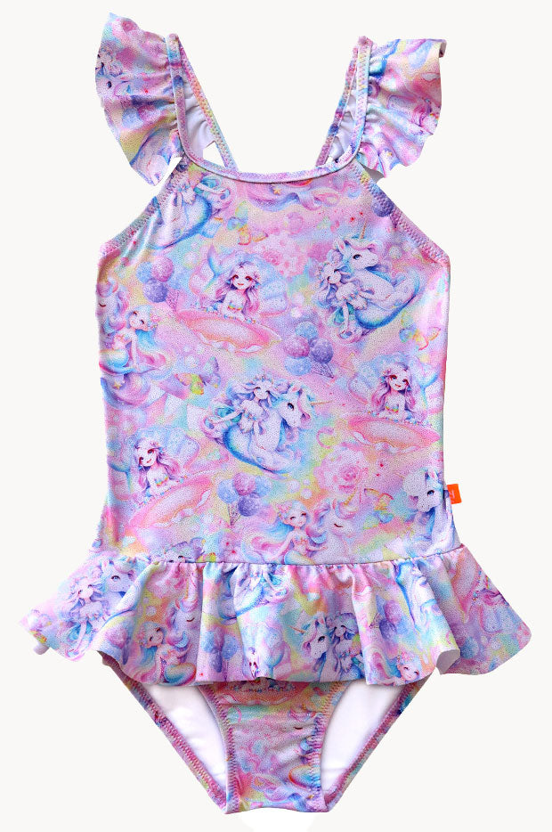 Girls Miss Fantasia Frill One Piece