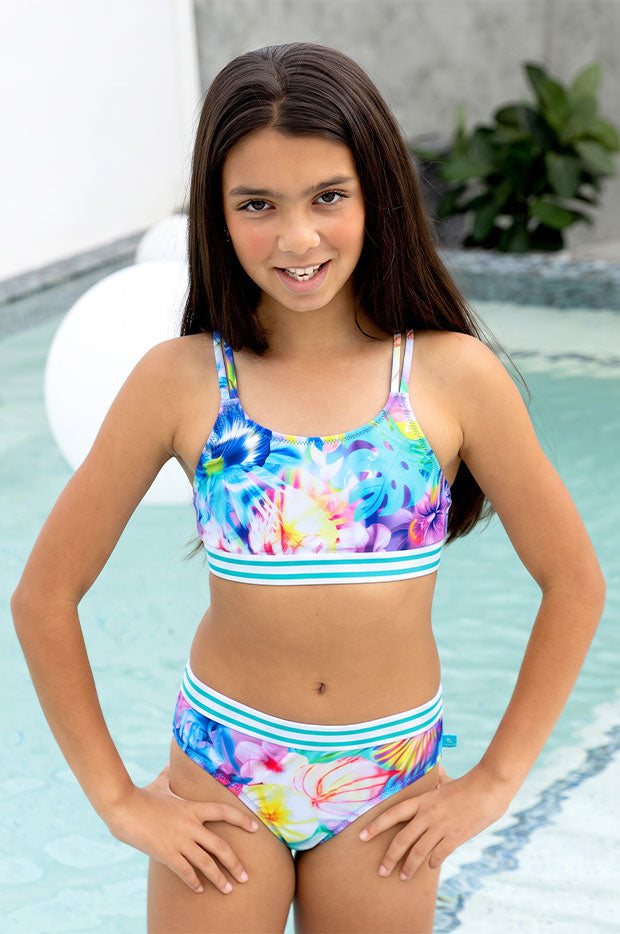 Girls Tropical Haze Crop Set