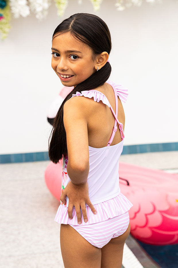 Girls Miss Vacay Tankini Set