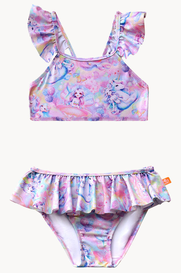 Girls Miss Fantasia Frill Crop Set
