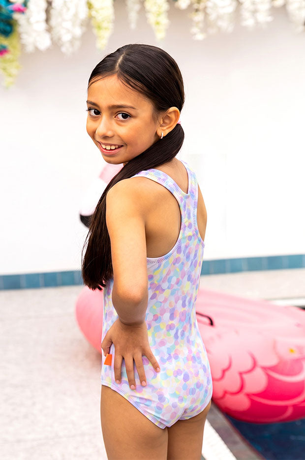 Girls Miss Fantasia Spot Zip One Piece