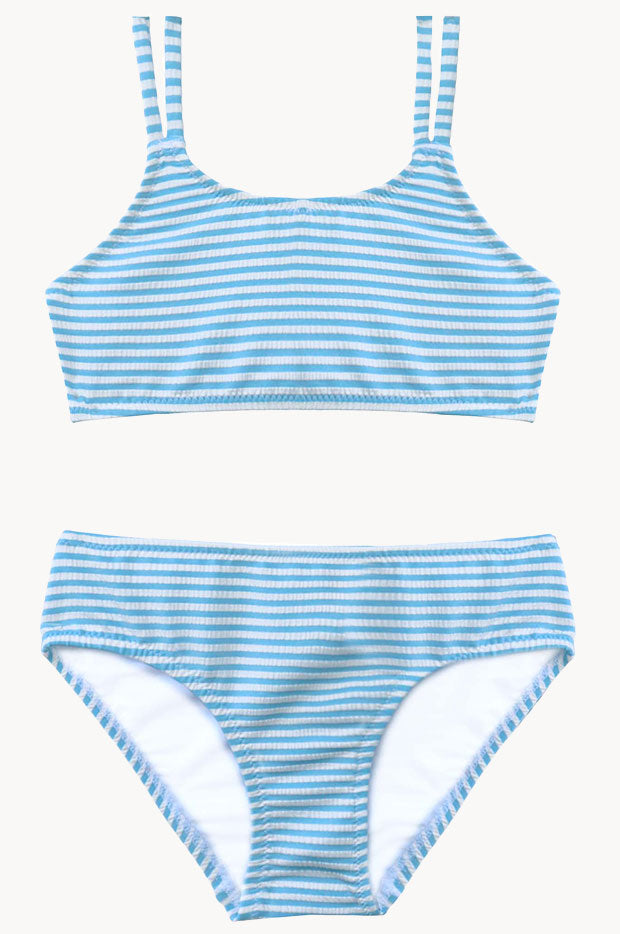 Girls Salty Stripe Crop Set