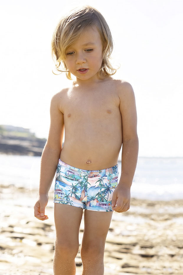 Boys Coastal Camper Euroleg Trunk