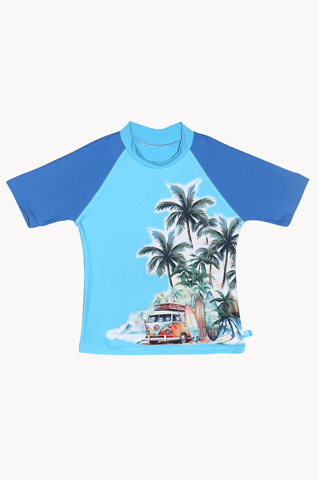 Boys Coastal Camper Short Sleeve Suntop