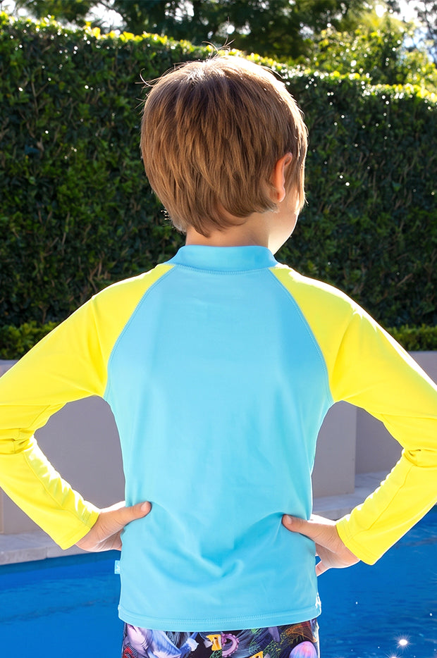 Boys Marina Mirage Long Sleeve Suntop