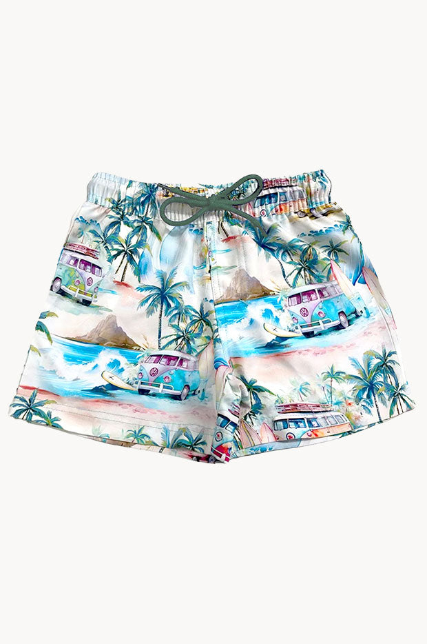 Boys Coastal Camper Boardshort