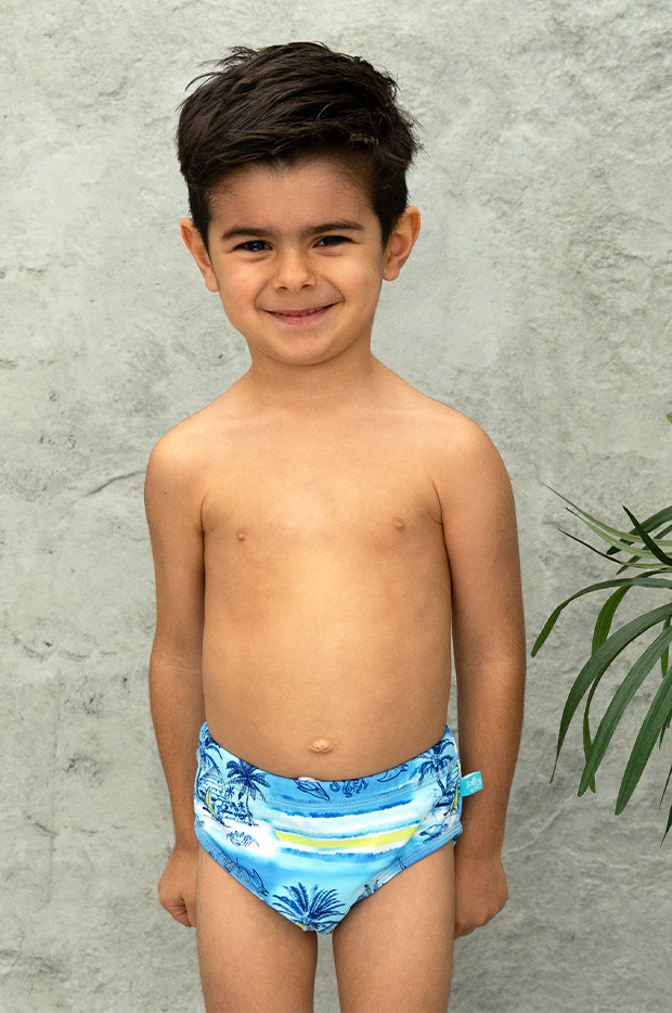 Boys Marco Aqua Nappy main image 1