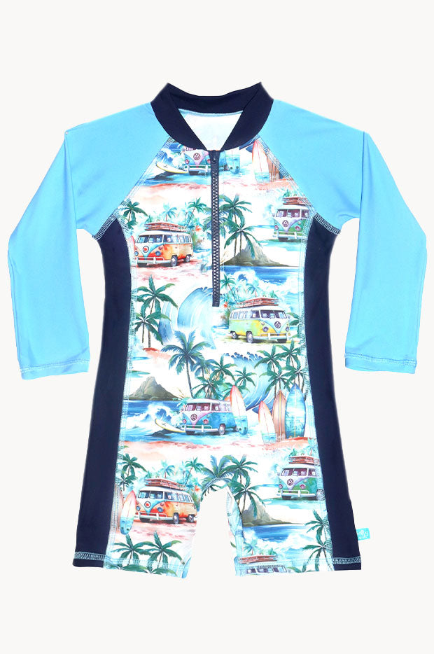 Boys Coastal Camper Sunsuit