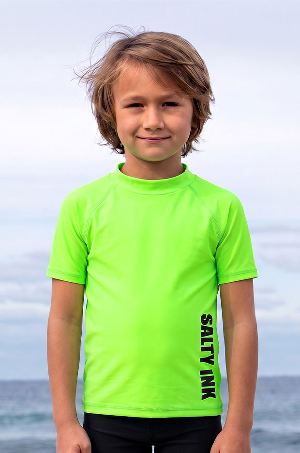 Boys Kids Short Sleeve Suntop