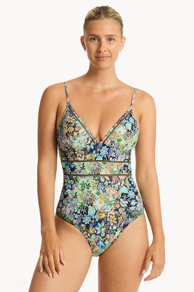 Wildflower Spliced Tri One Piece