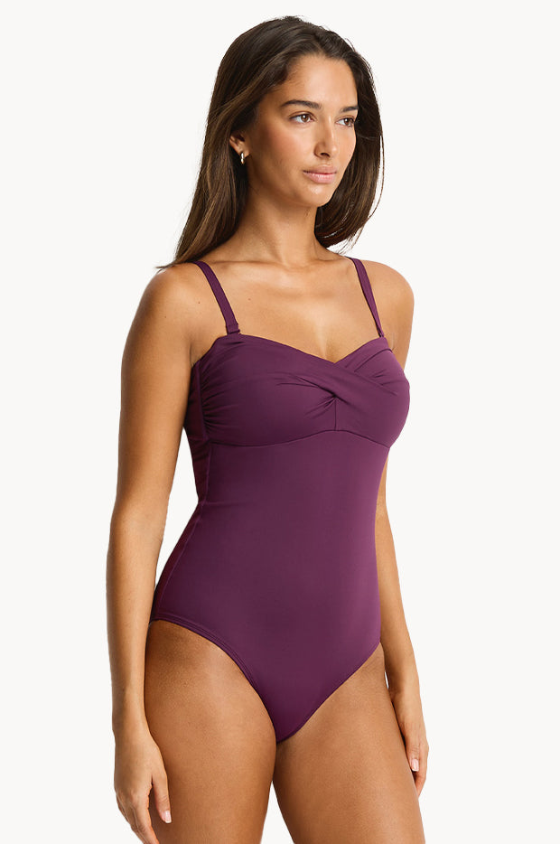 Eco Essentials Twist Bandeau One Piece