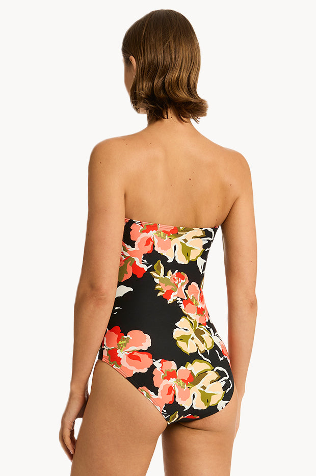 Front Twist Bandeau One-Piece