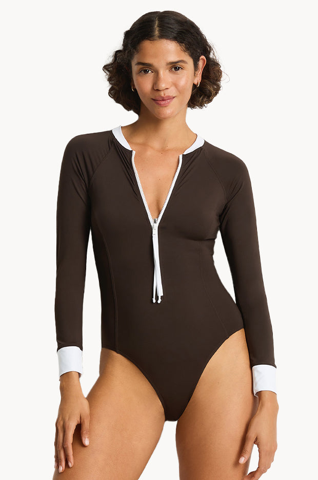 De Luxe Long Sleeve Sunsuit