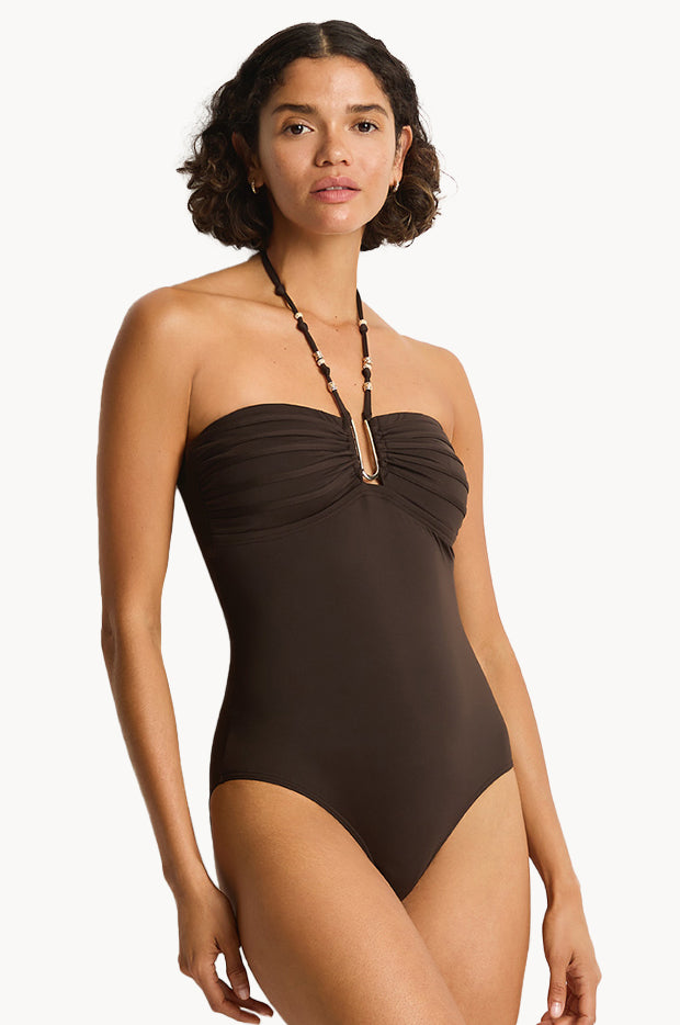 De Luxe U Bar Bandeau One Piece