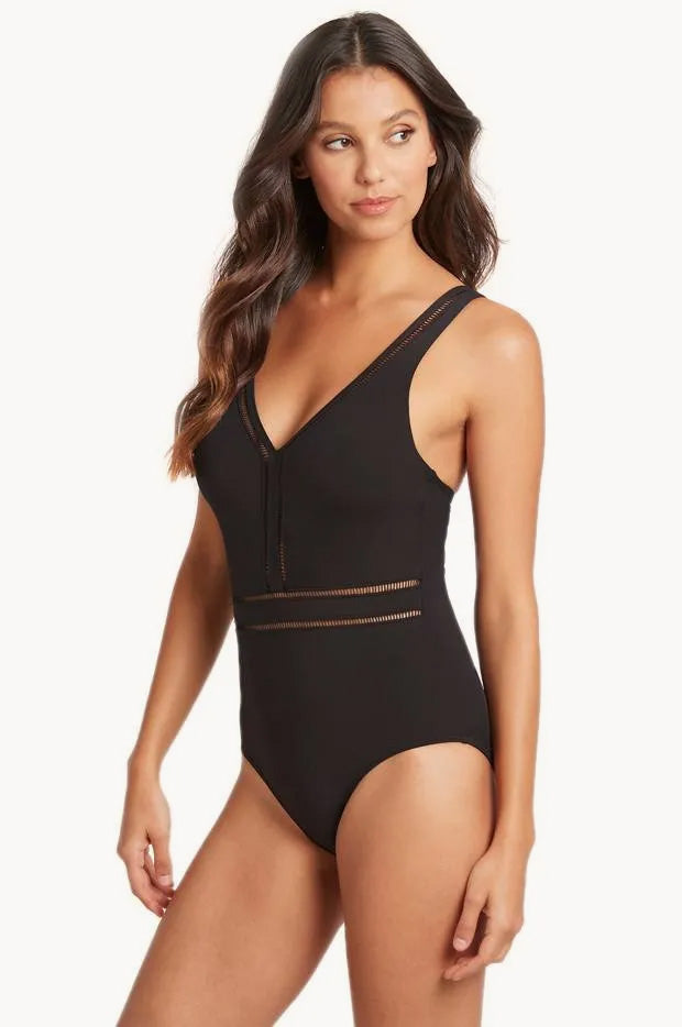 Spliced Plunge One Piece