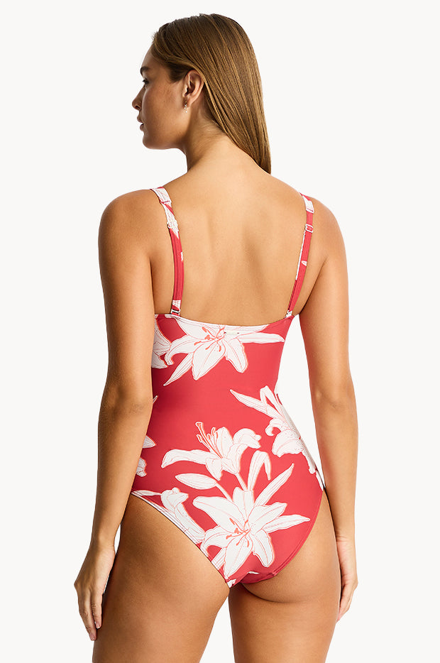 Veridian Cross Front One Piece