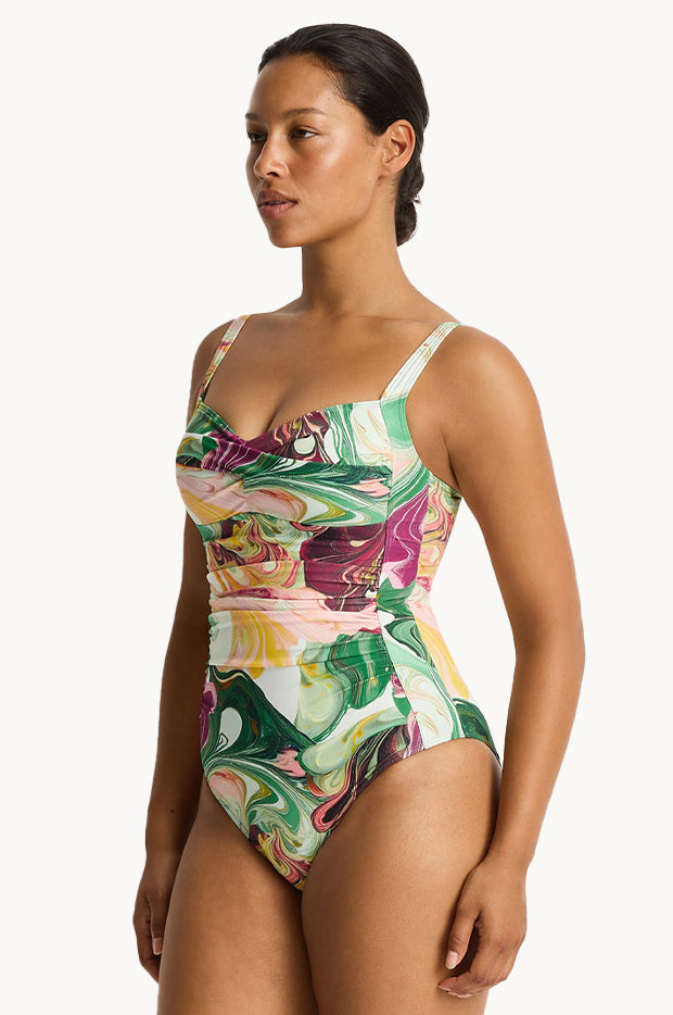 Abyss Twist Front One Piece