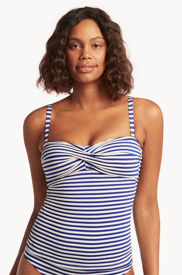 Capri Twist Front Bandeau Tankini Separate