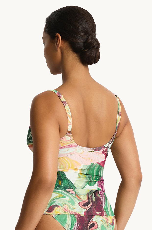 Abyss Cross Front Scoop Back Tankini Separate